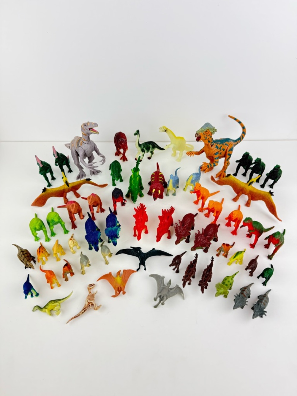 57 Dinosaur Toy Figurine Lot Mini Small Medium